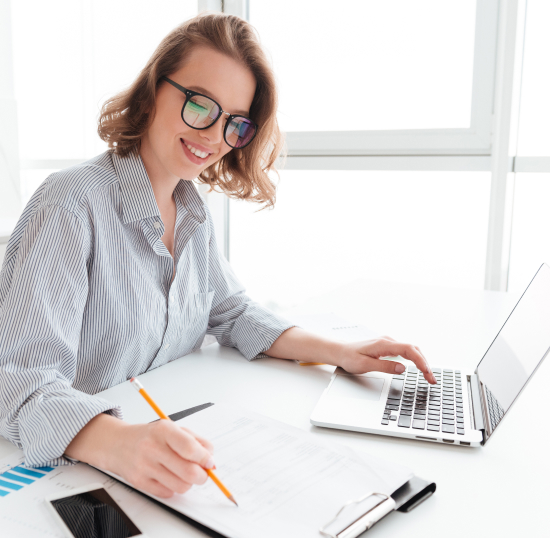 woman in office